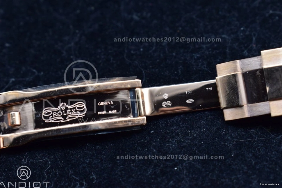 RG Ceramic Blue TopPick YachtMaster on A 1223 Edition RG Bracelet 1:1 Best 116685 II GMF 0429